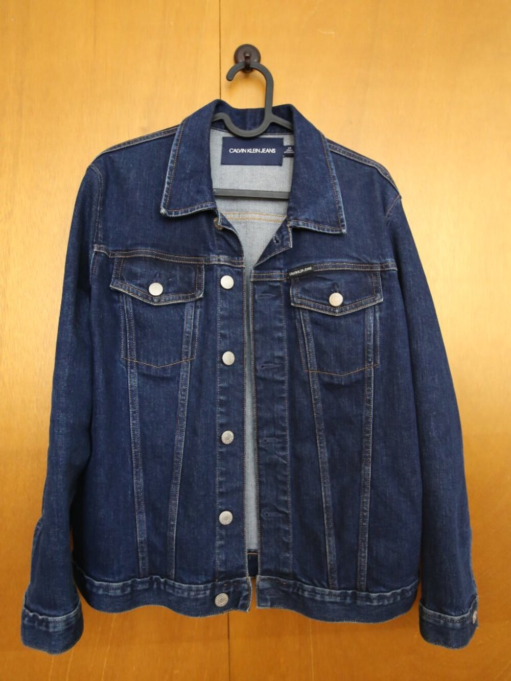 Calvin Klein Jeans Dark Wash Denim Trucker Jacket